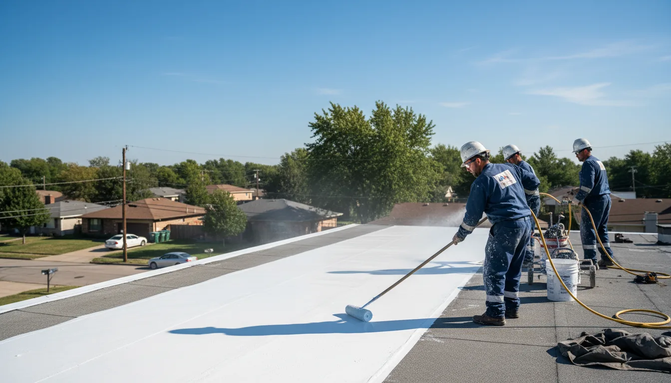 Commercial roof coating in Winthrop, IA near me
